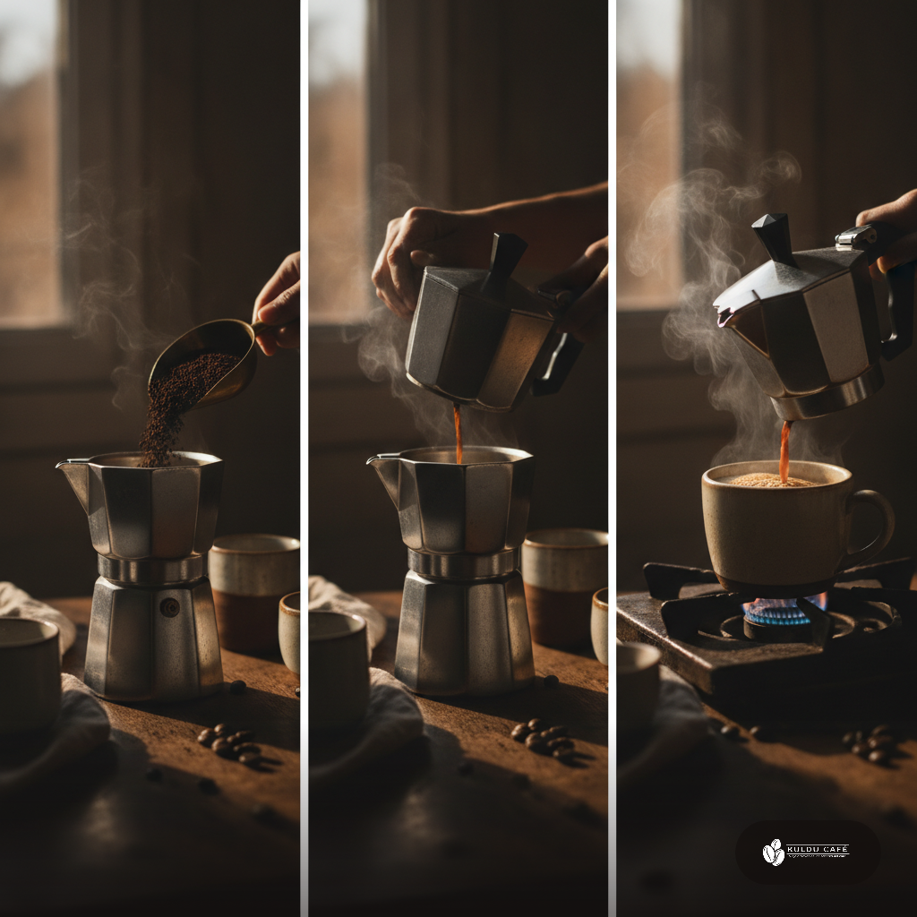 Paso a paso: cómo usar la cafetera moka