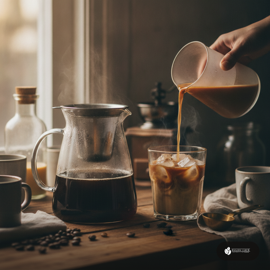 Pasos para preparar café frío en casa